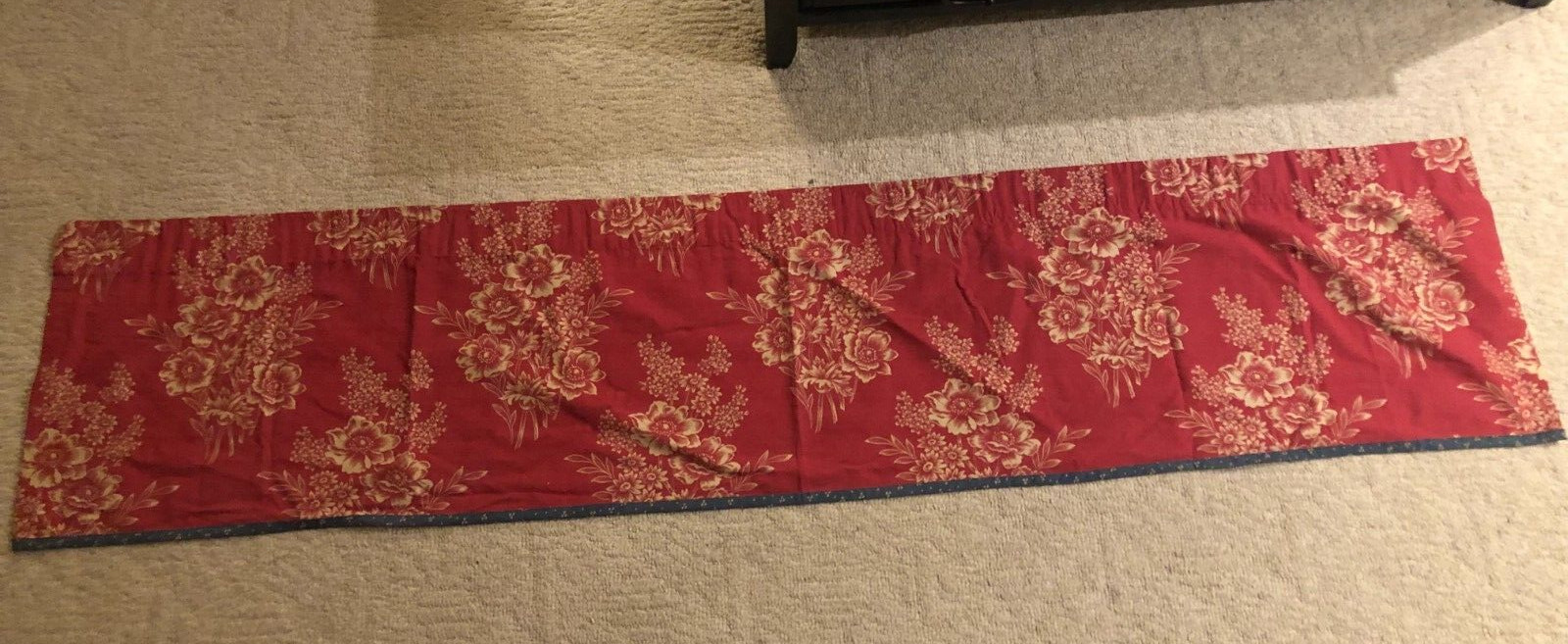 1 – CHAPS Ralph Lauren TELLURIDE Toile Valance Red Floral
