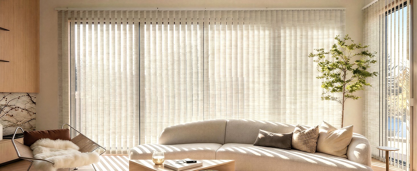 Vertical Blind Replacement Slats, 3.5×82.5 in, Grey | Blackout Material, 20