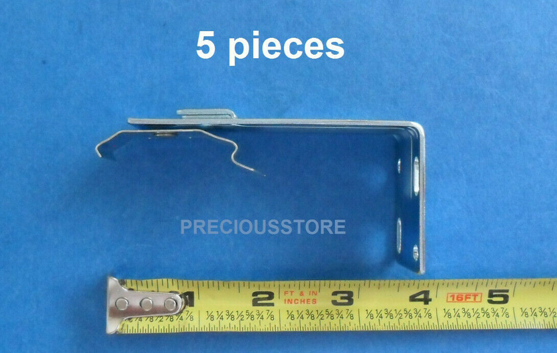 5 pcs Vertical Blind Wall Mount 1 1/2 Inch “C” Clamp Install L Brackets