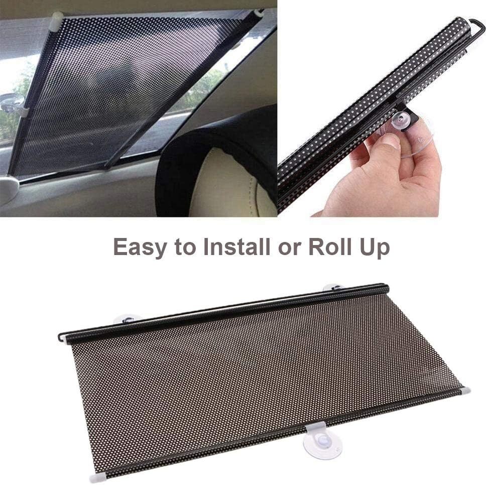 Retractable Car Auto Front/Side Window Sun Shade Shield Cover Roll Curtain Visor