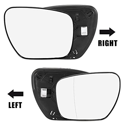 Car Rearview Mirror Glass Replacement with Backing Plate Heated Left Right