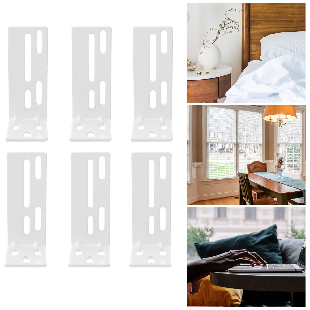 6Pcs Curtain Mounted Code Brackets Stainless Steel For Stores