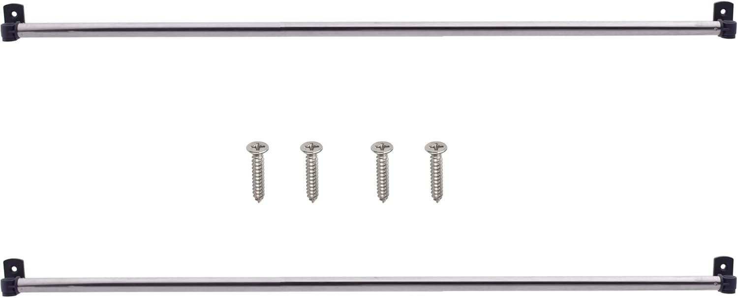 Type A 16″ to 39.5″ Swivel End Window Curtain Sash Rod for Top & Bottom Doors…