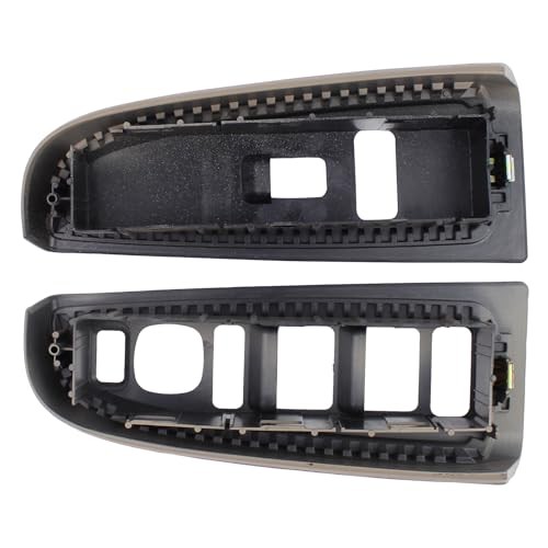 Front Driver and Passenger Side Window Switch Bezel Medium Neutral for Chevy