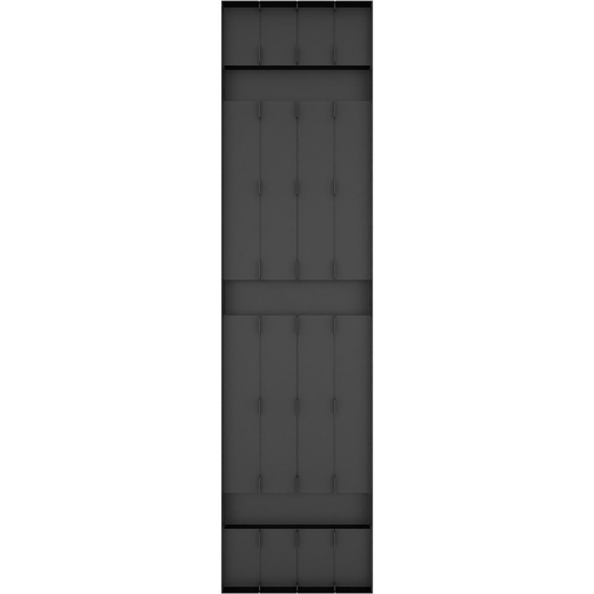 Ekena Millwork 14×55 Black Board & Batten Vinyl Shutters Pair Lifetime Exterior