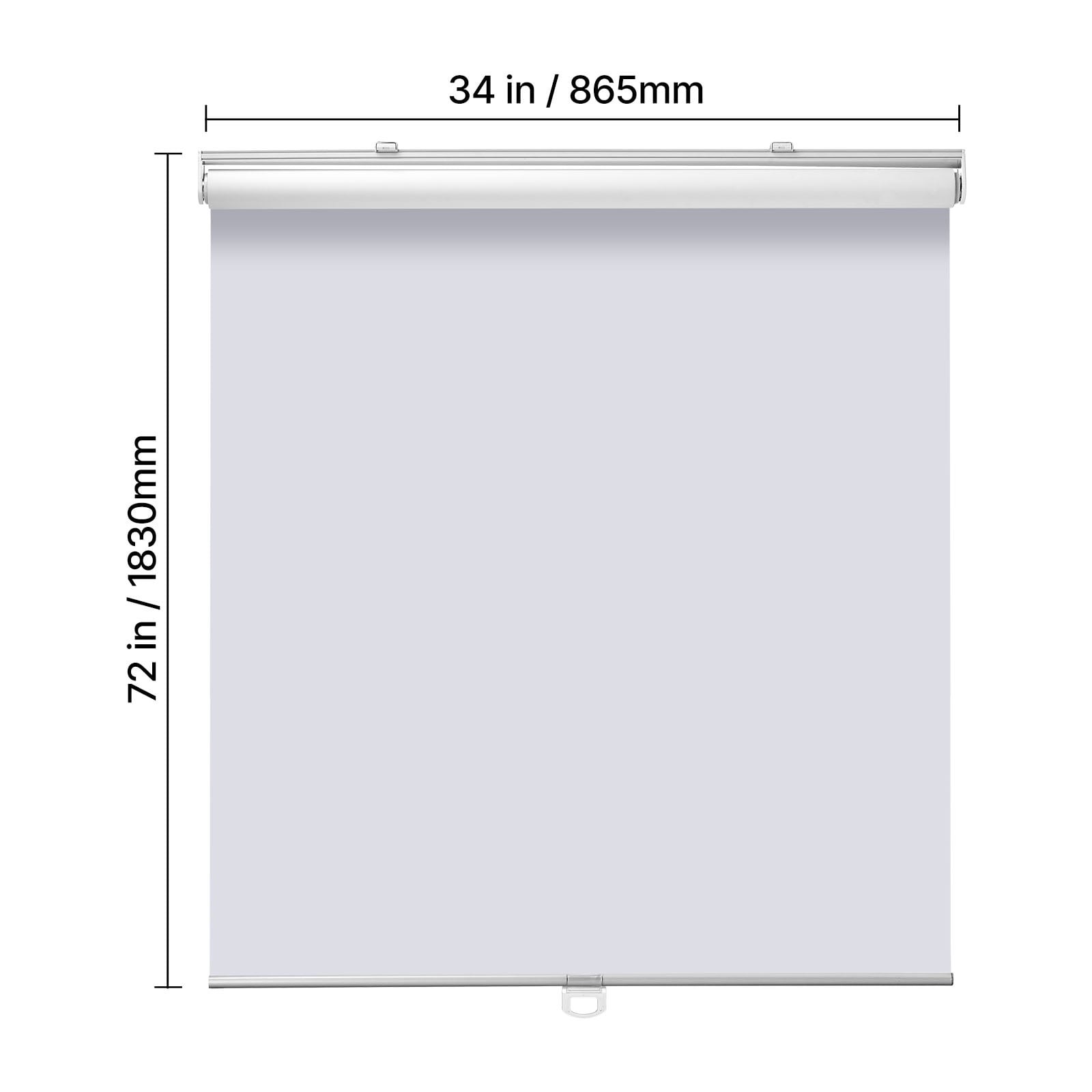 Cordless Roller Shades, 34 x 72 in, Pull-Down Blackout Blinds for Room Darkening