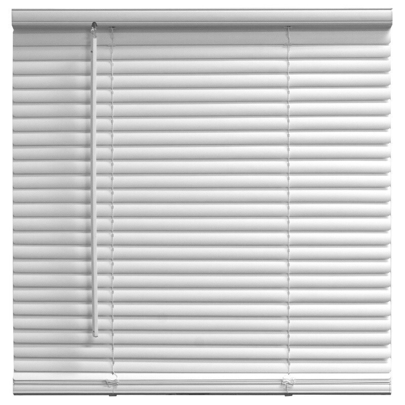 Cordless Vinyl Mini Blinds Room Darkening 1 in Slats Child Safe Anti-Microbial