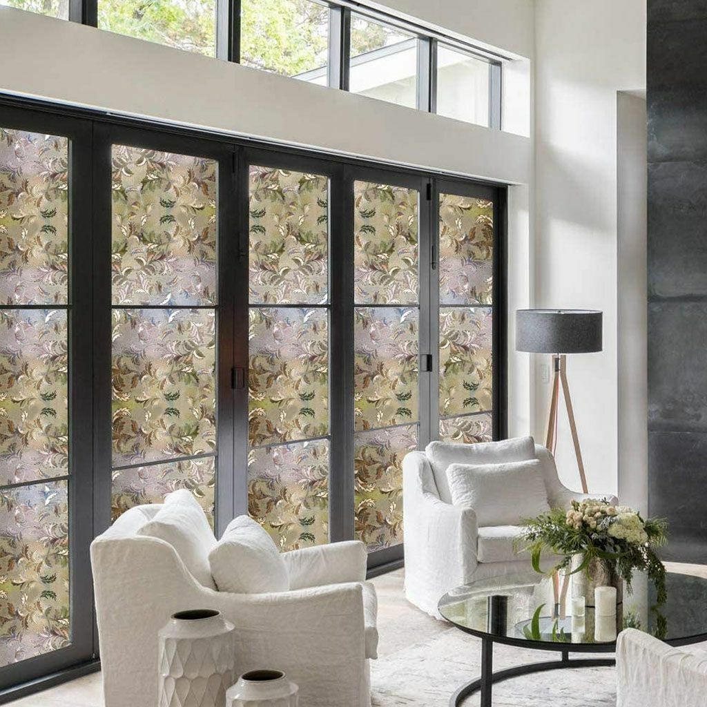 Home Window Film Privacy Static Cling Stained Glass Film Sticker Decoration NEW