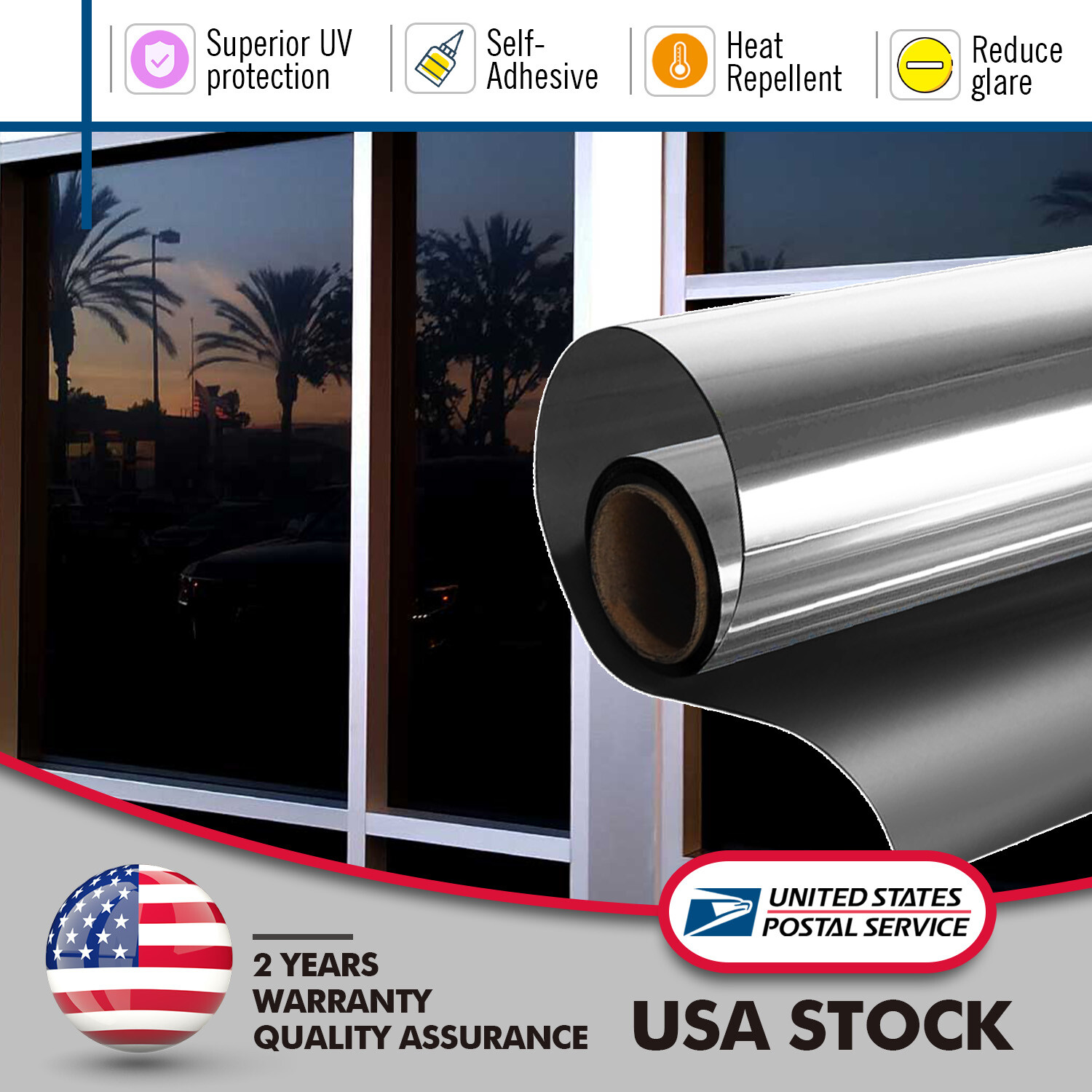 Uncut Window Tinting Film Car Home Office Glass Privacy Security Roll – 5% VLT