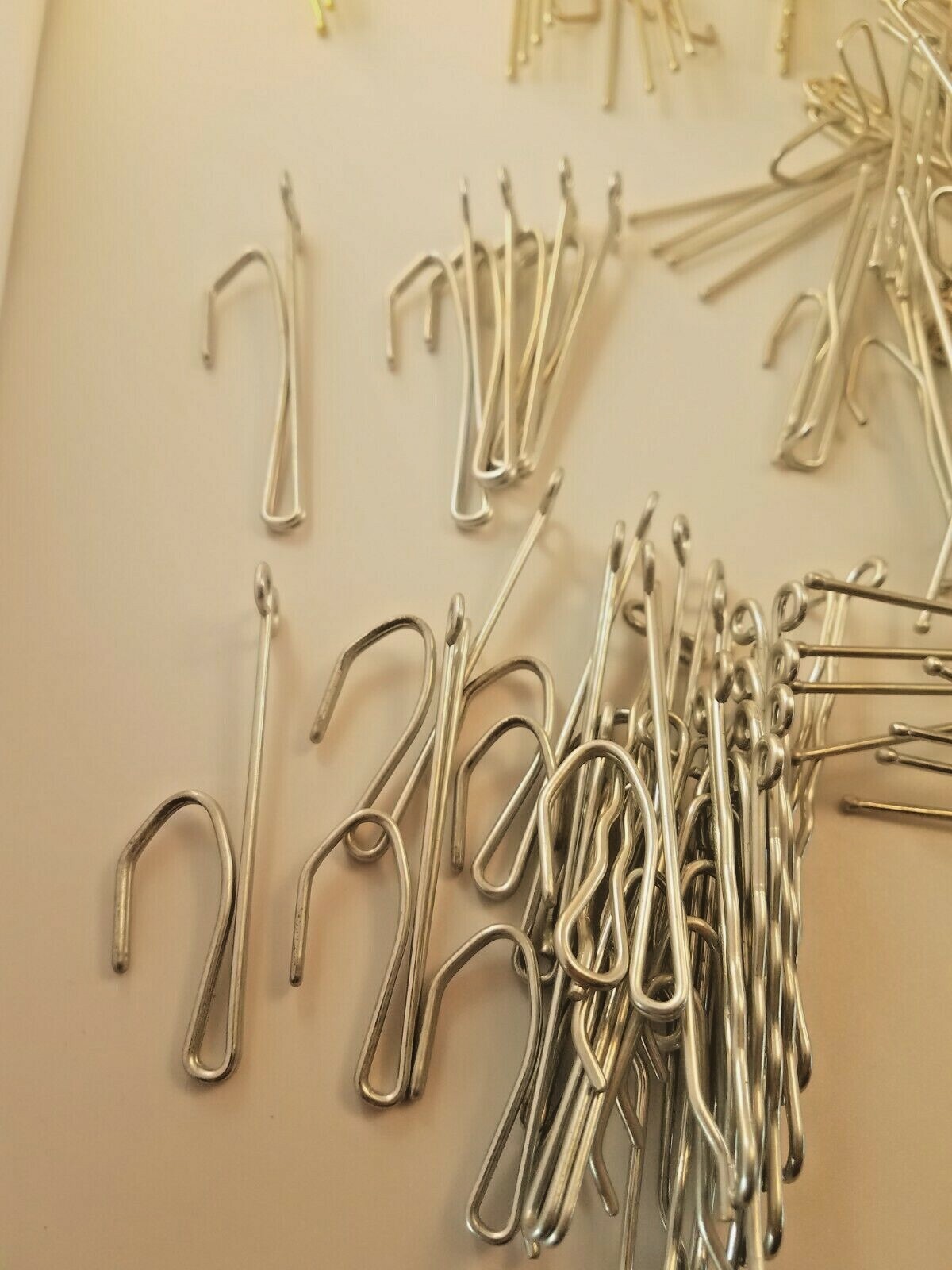 200 Plus Lot of Assorted Metal Drapery Curtain Hooks
