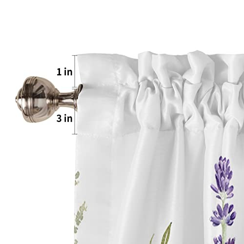 Kitchen Curtain Valance, Lavender Daisy 54″W x 18″L (Pack of 1) Flowersyku1622