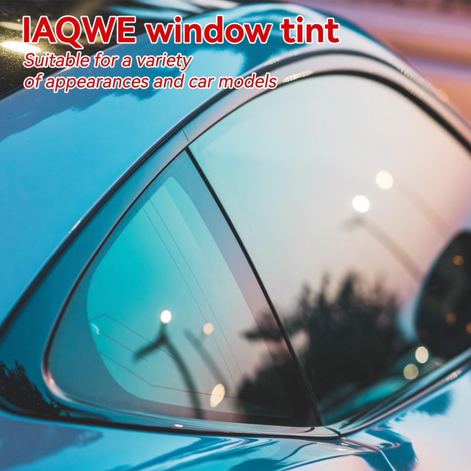 5% Window Tint Car with 5 Percent VLT 20 in x 20 Ft Privacy Ceramic Window Ti…
