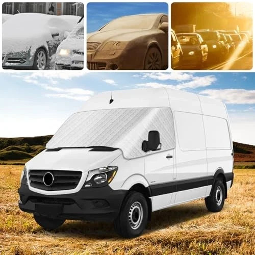 Windshield Cover Compatible with 2006-2018 Mercedes Mercedes Sprinter 2006-2018