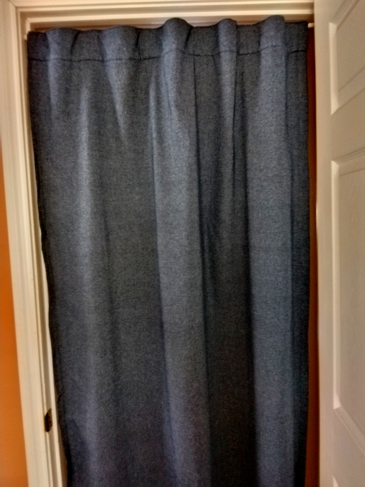 Pillowfort Dark Navy Denim Look Hidden Tab Curtain Panels–2