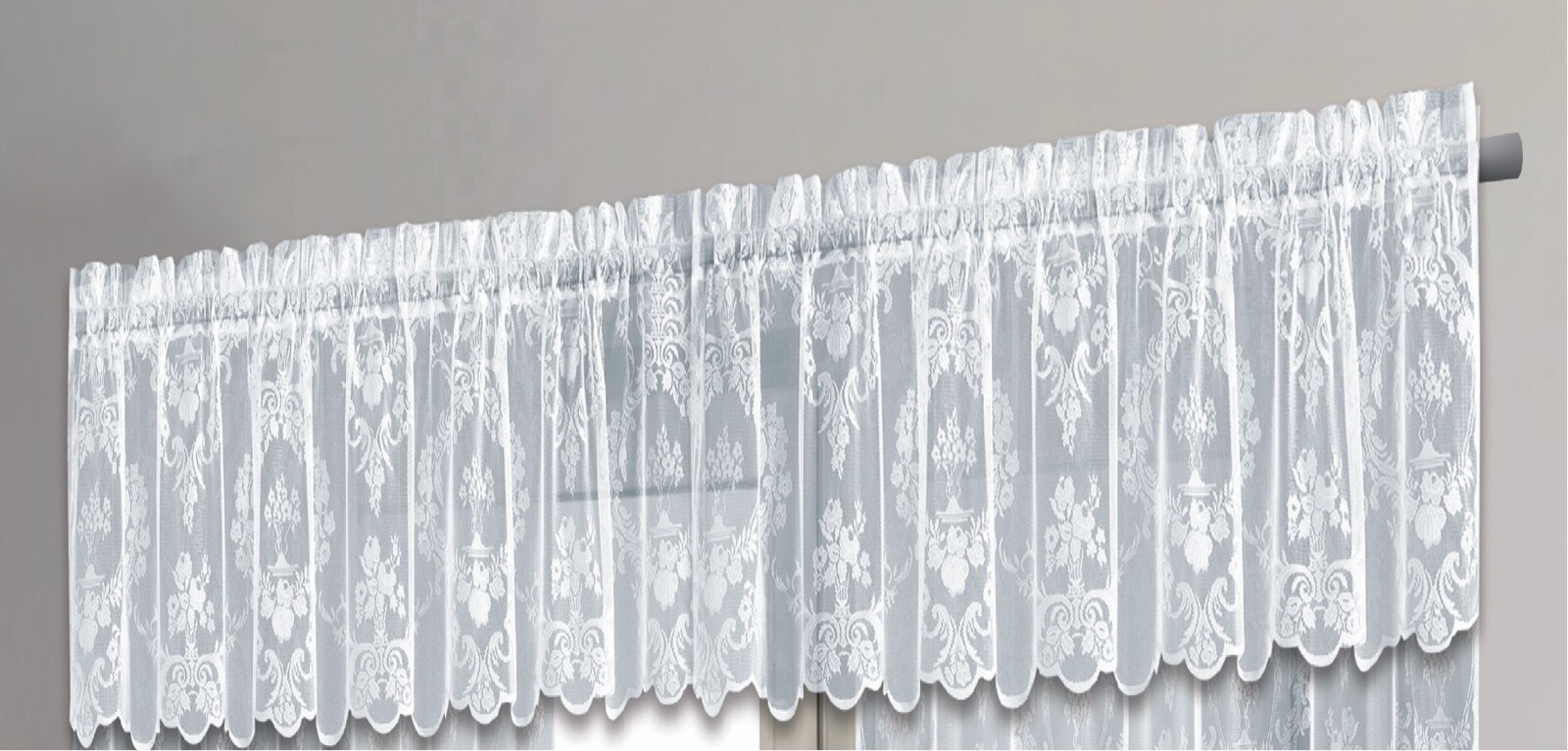 Crown Shabby Chic Lace Window Curtain Panels Vintage Lace Panels