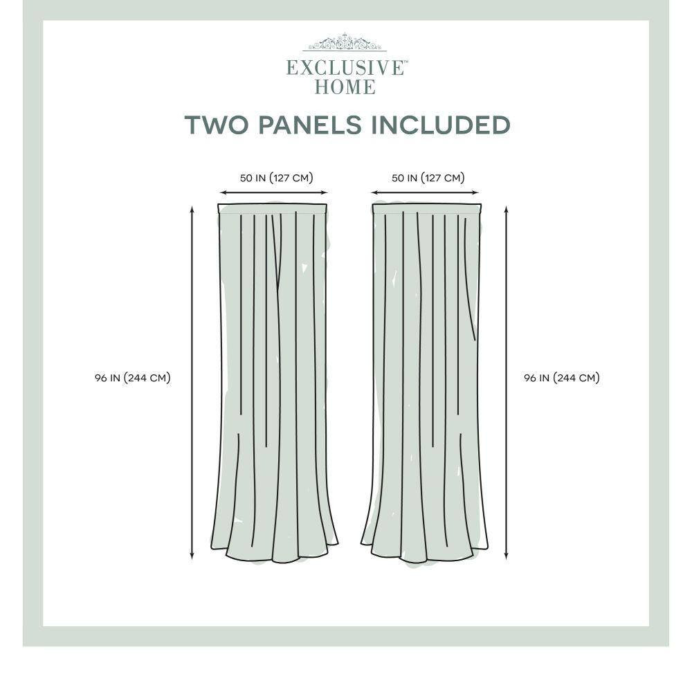 Darma Dove Grey Stripe Sheer Rod Pocket Curtain, 50 In. W X 96 In. L (Set of 2)