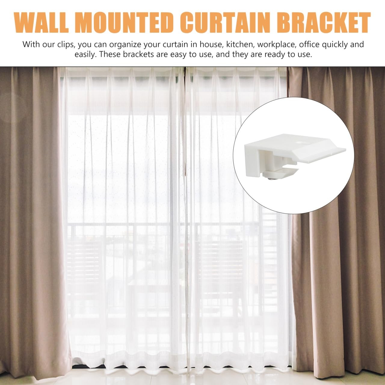 10 PCS Mount Bracket Holder, Pleated, Cellular Shades, Headrail Support Clip