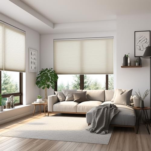 Cordless Cellular Shades – Blackout Honeycomb – Pull Down – Windows
