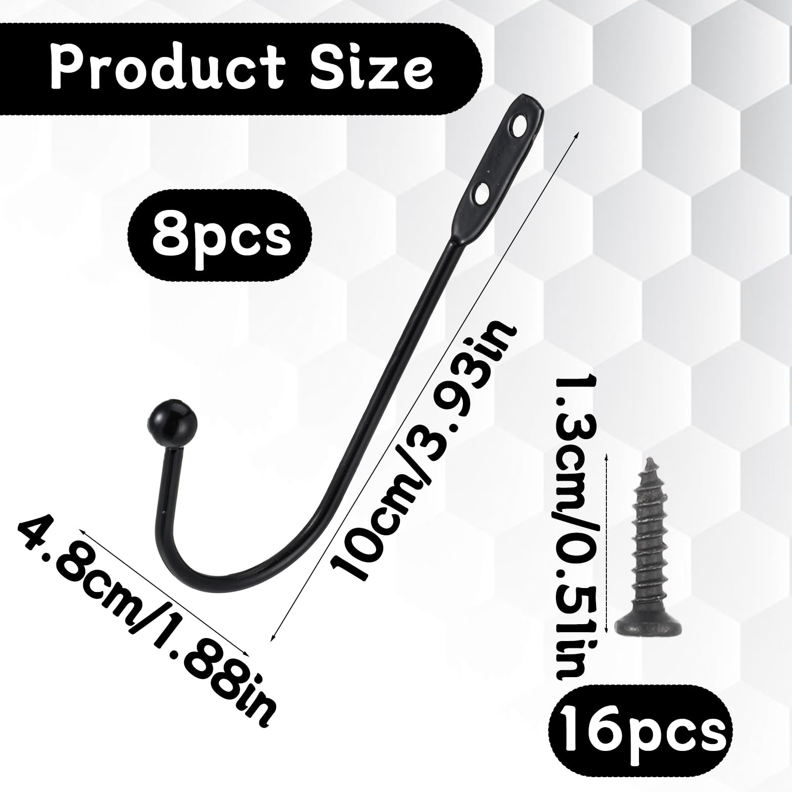 Curtain Tie Backs Metal Wall Mounted Decorative Holdbacks, for Drapes Wall