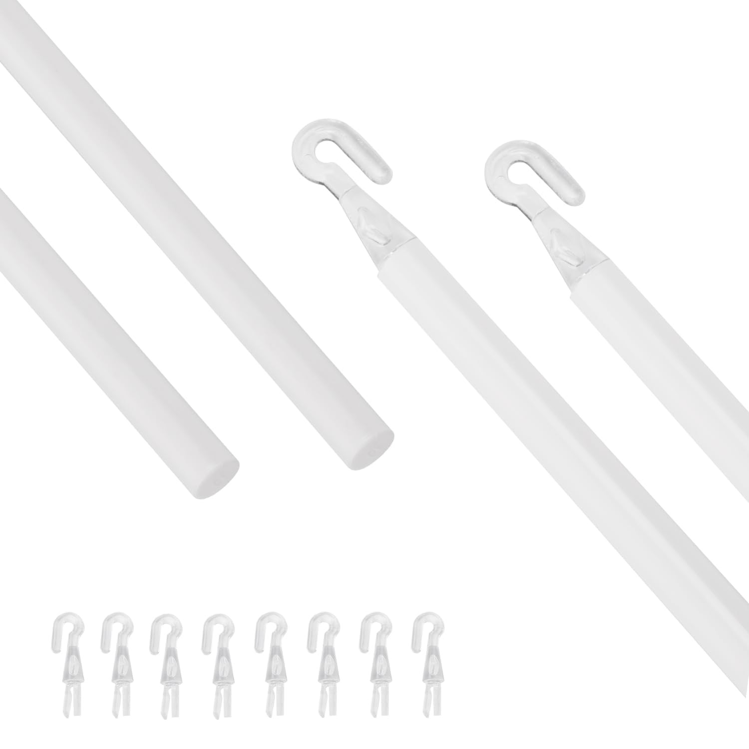 2 Pack 35″ Blind Wand Replacement, White Tilt Wand with Hook and Grip for Ver…