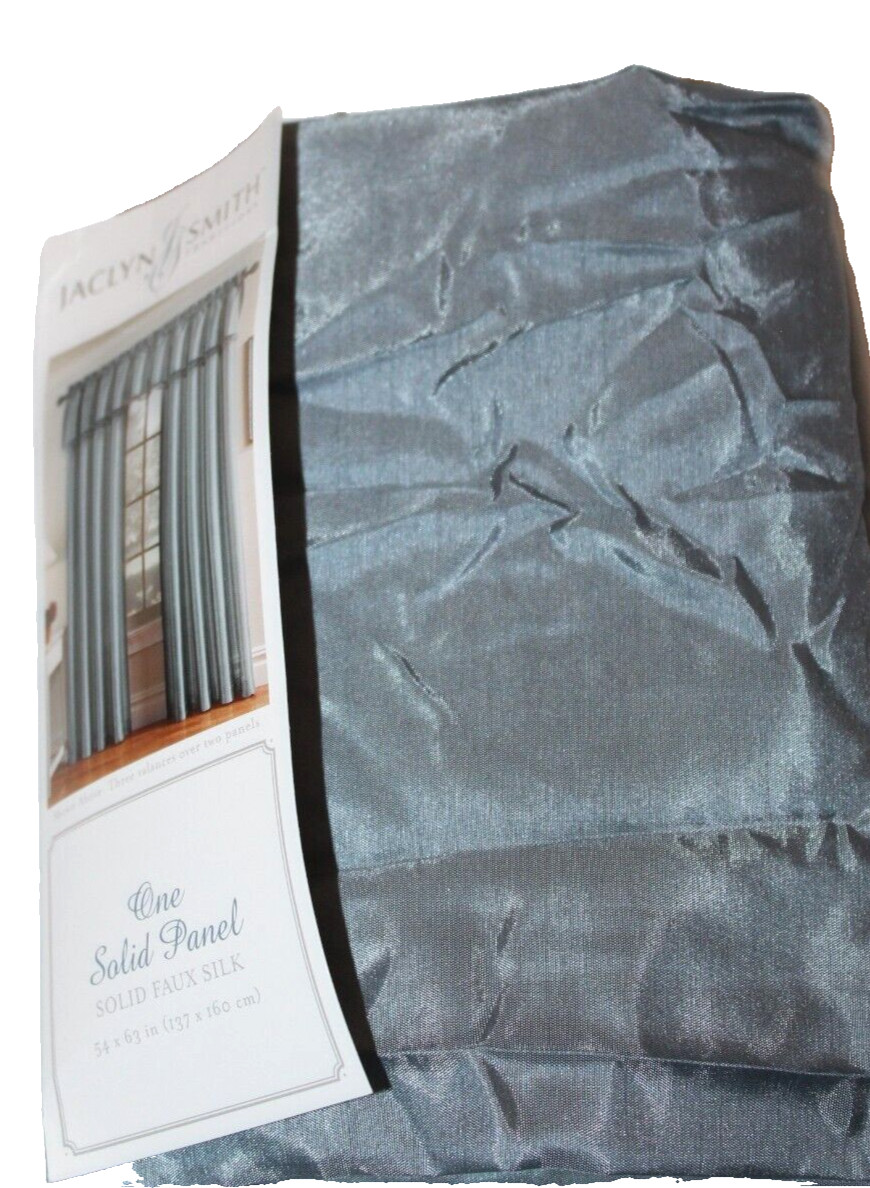 Jaclyn Smith Mineral Solid Faux Silk Panel 54 in x 63 in