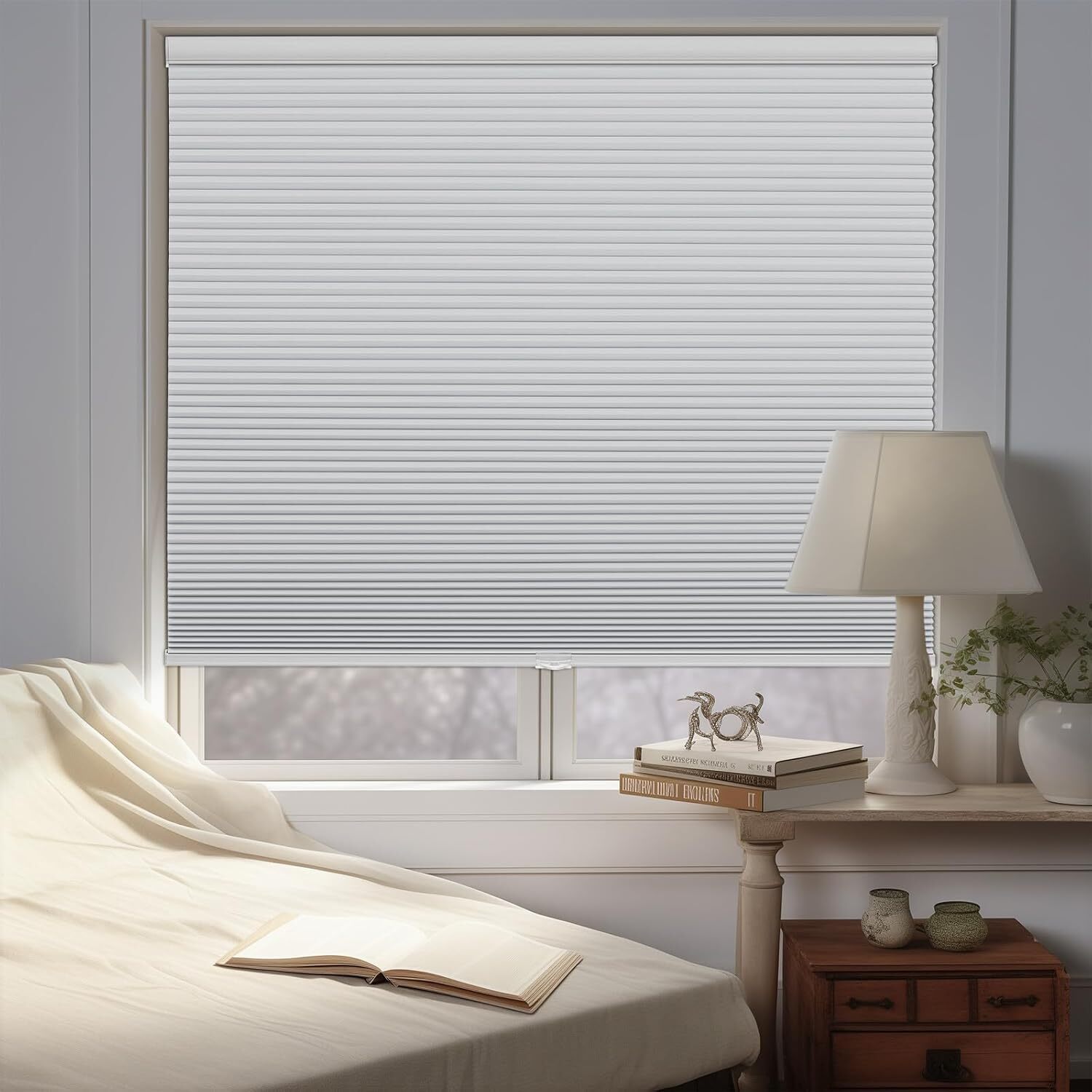 CUSTOM Blackout Honeycomb Blinds For Window Cordless Cellular Shades-Five Colors