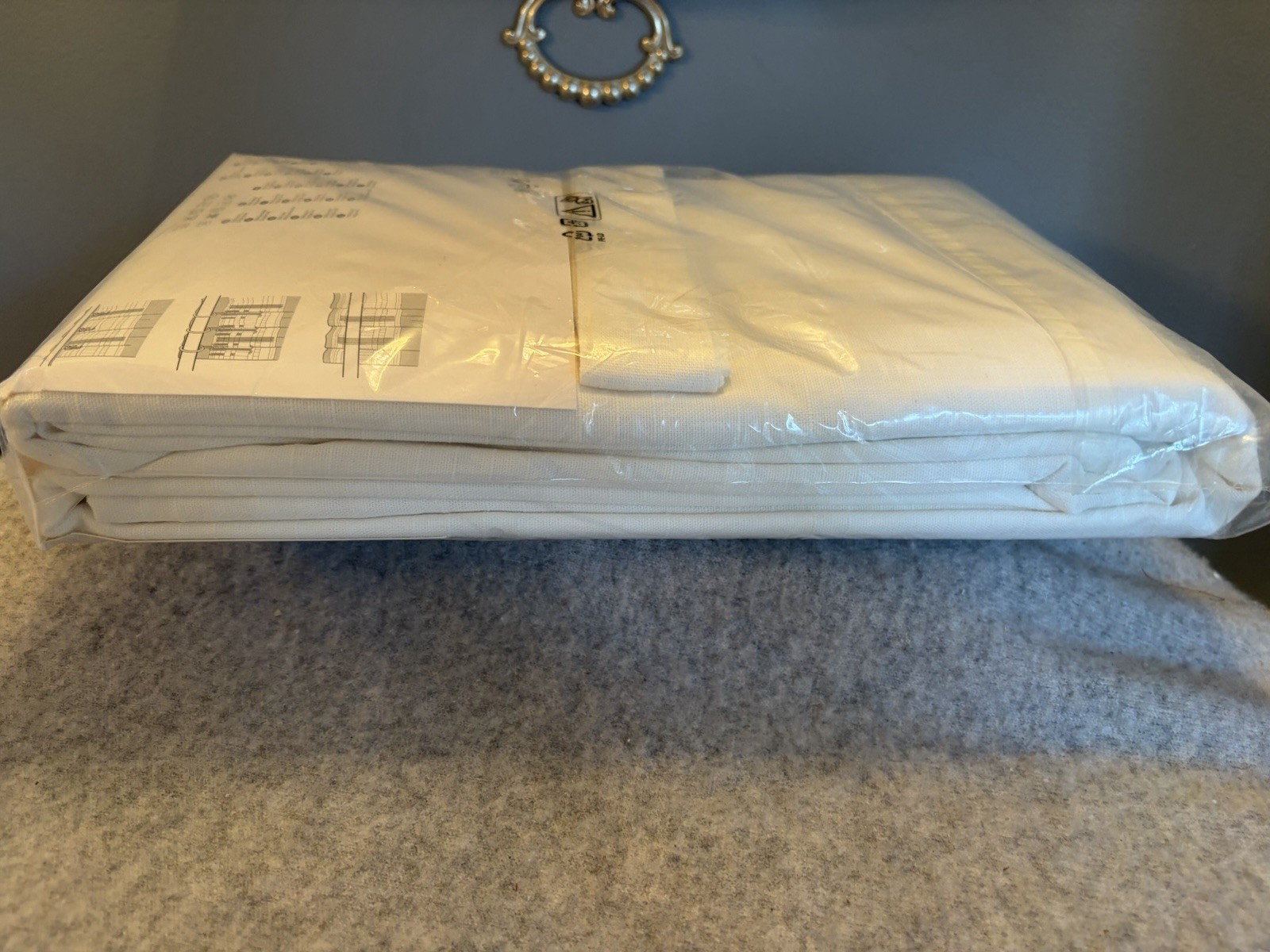 NEW IKEA Ritva Curtains 1 Pair 2 Panels 57”x 98 Cotton Drapes