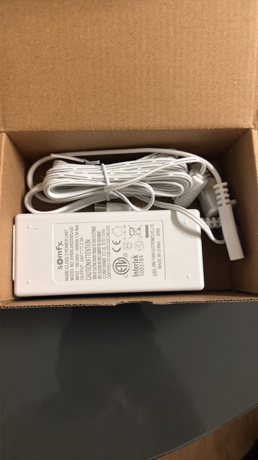 Somfy Power Adapter w/ US AC Plug