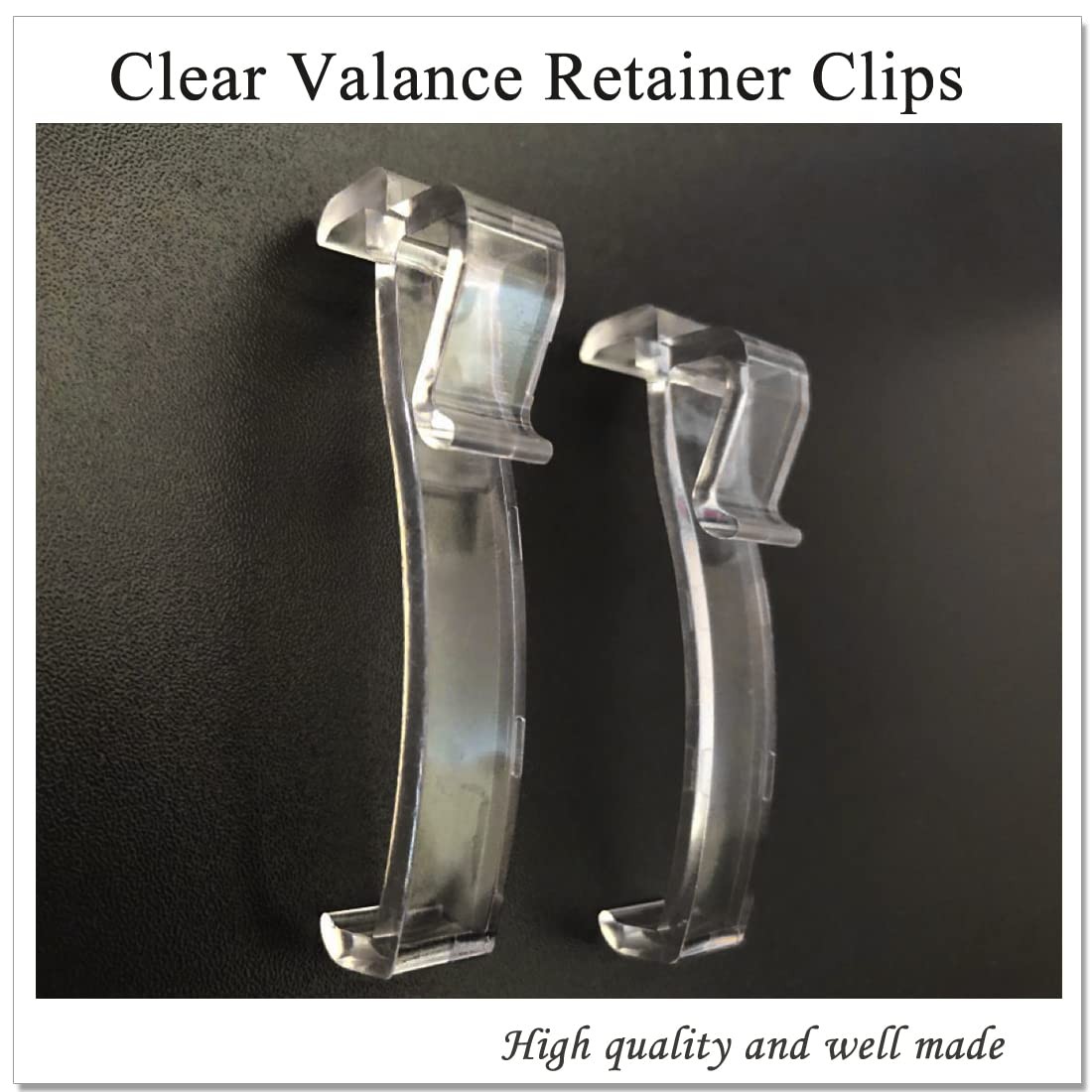 2.5 Inch Valance Clips for Horizontal Blind Valance (36 PCS)