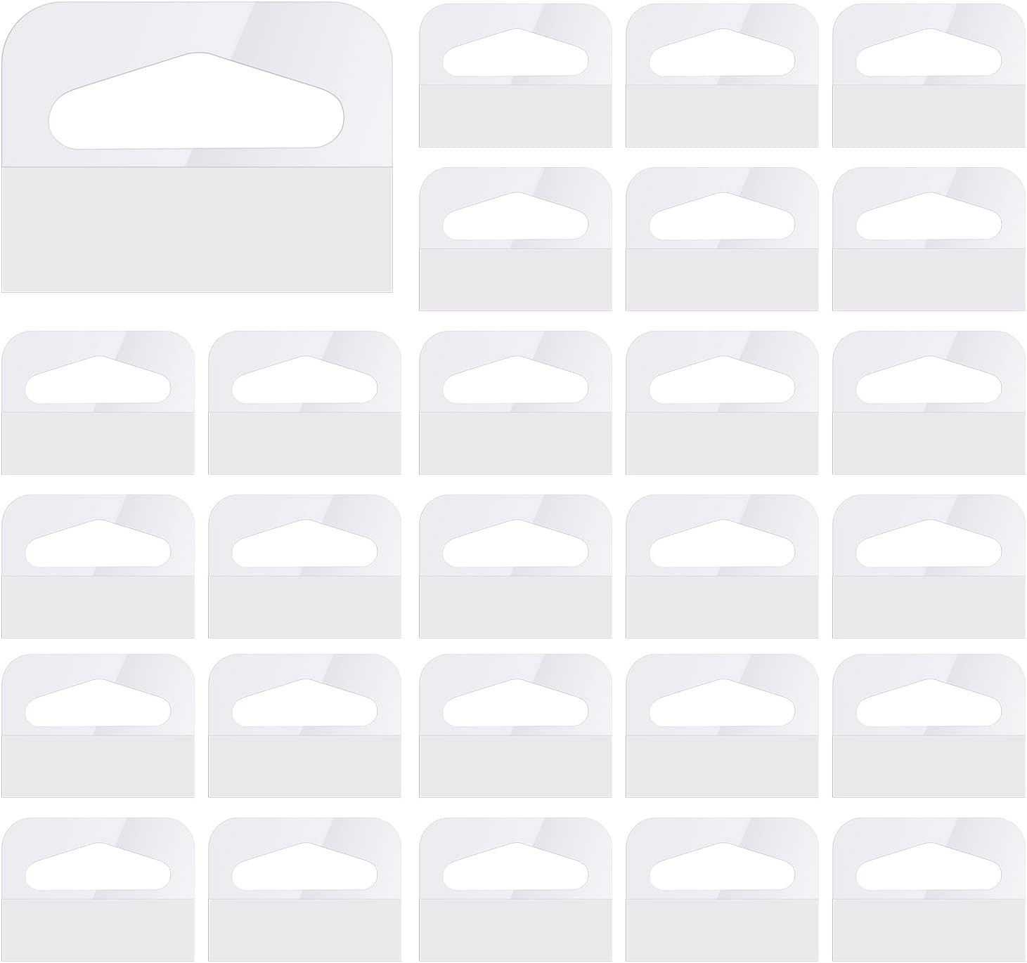 200pcs Retail Display Tags, 1.6″x1.2″ Clear Slot 1.6*1.2 inches, Transparent