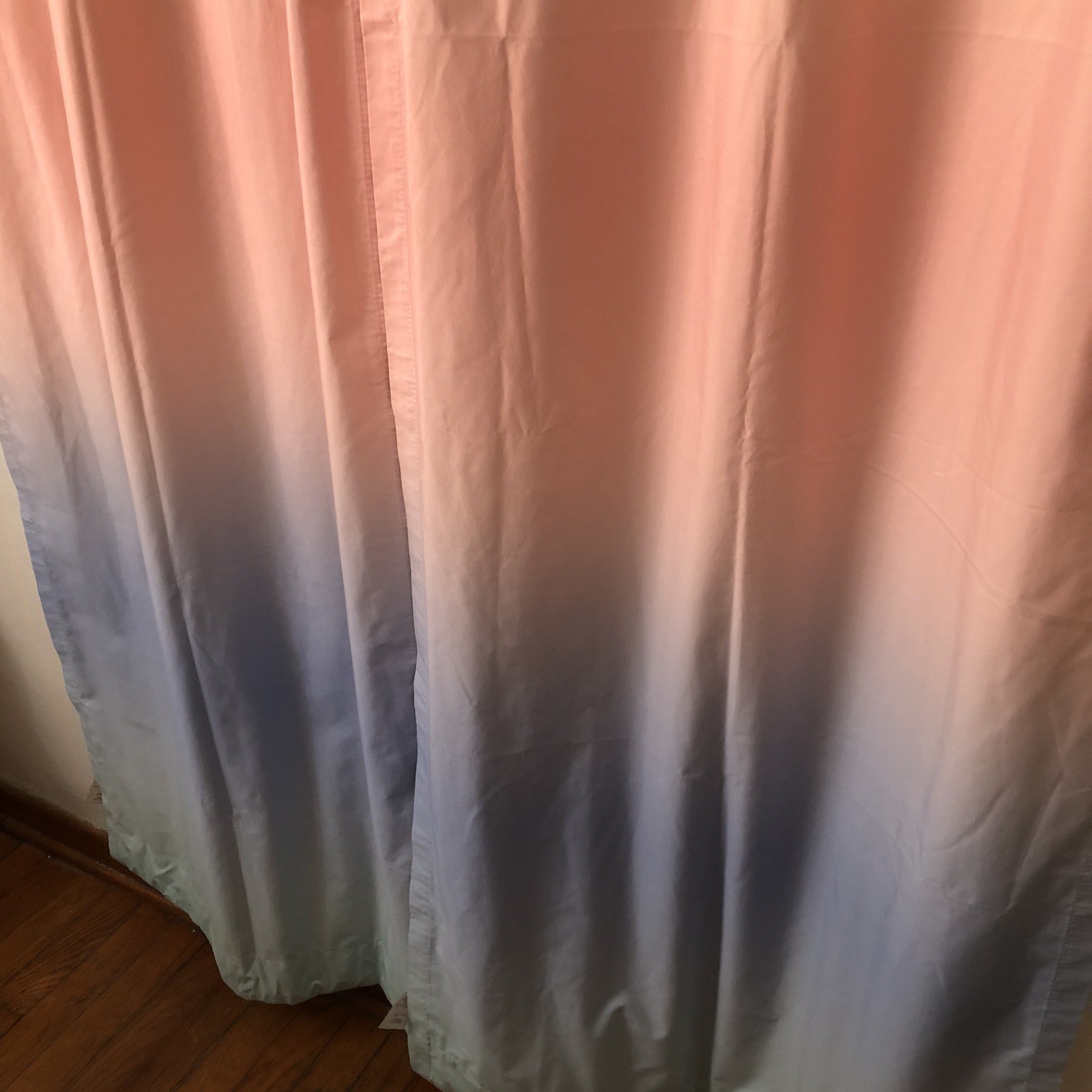 Curtains Rainbow Ombré Blackout 2 Panels 27 in x 84 in Huntington Home