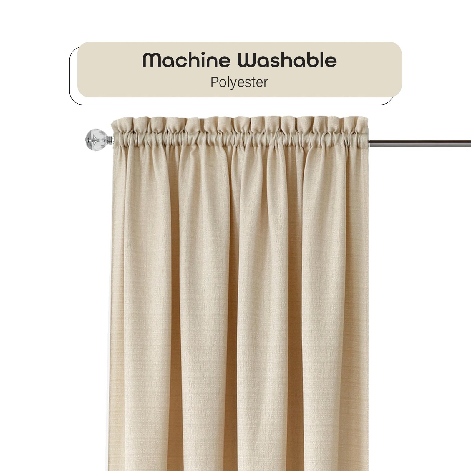 Light Filtering Curtain Panel for Windows – 52 x 84 – Lightweight Rod Pocket …