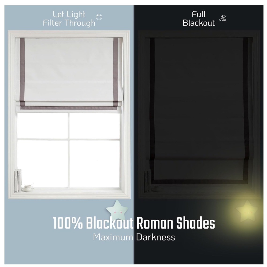 Everyday Celebration Blackout Roman Shade Beige 31×64 Cordless