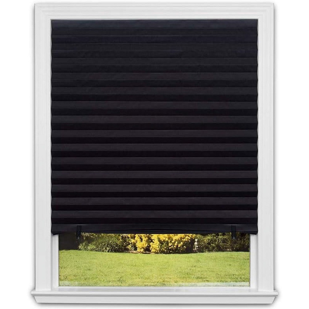 Redi Shade No Tools Original Blackout Pleated Paper Shade , 36 in x 72 in