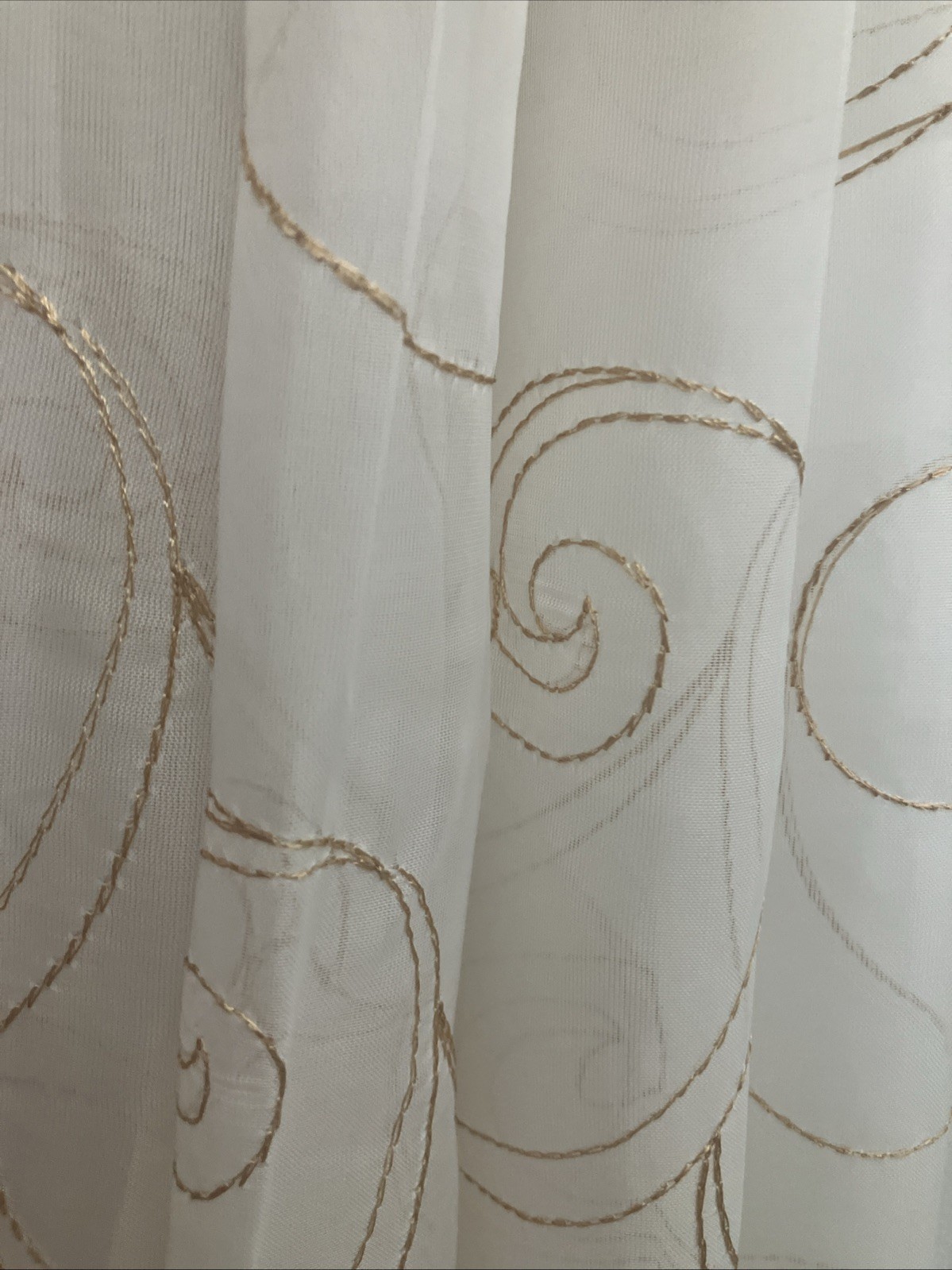Set of 4 Better Homes & Gardens Sheer Window Panels Ivory Embroidered 38″ x 84″