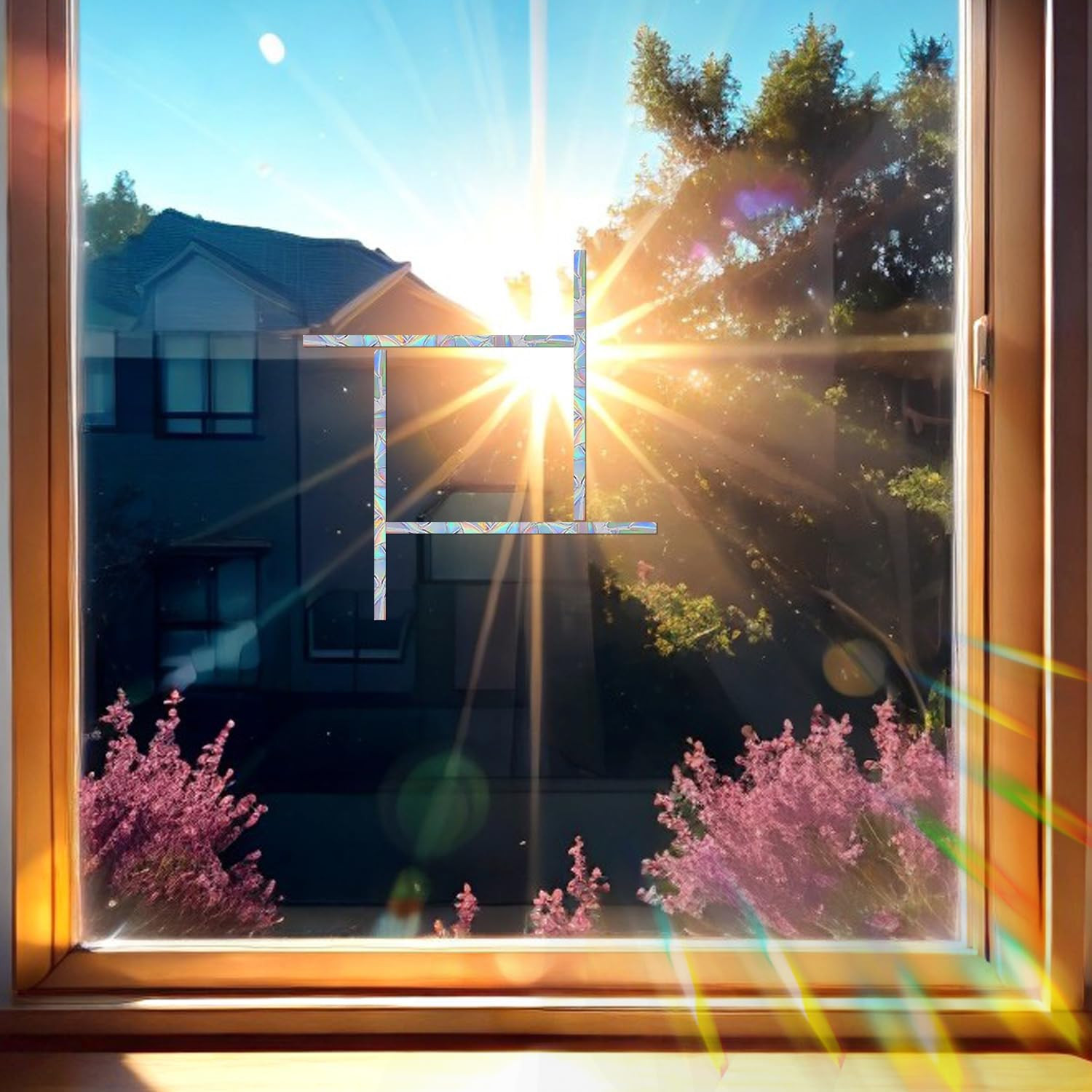 Strip Prism Window Collision Clings for Bird Strikes, 87 Pieces | Static Glass R