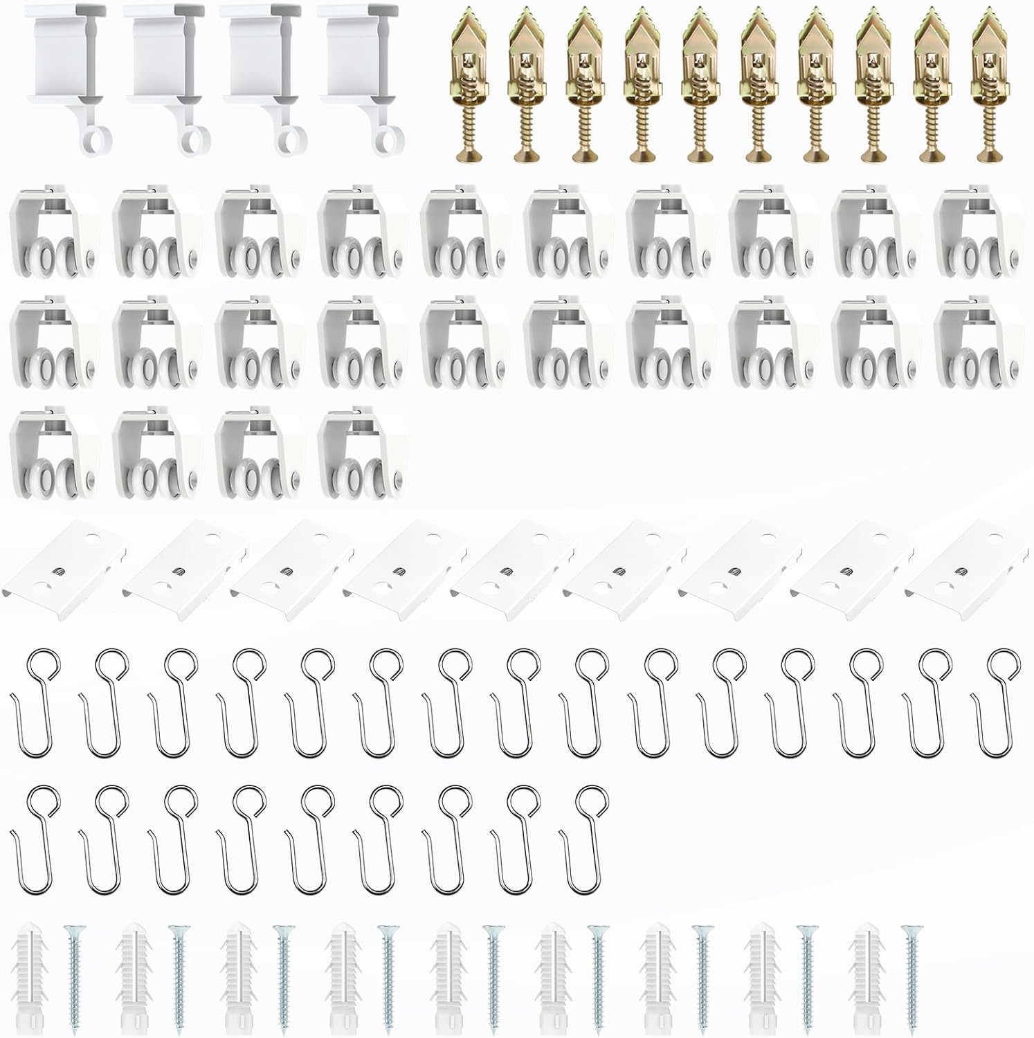 Flexible Ceiling Curtain Track Ceiling Mount, Curved Curtain Rod, Sliding