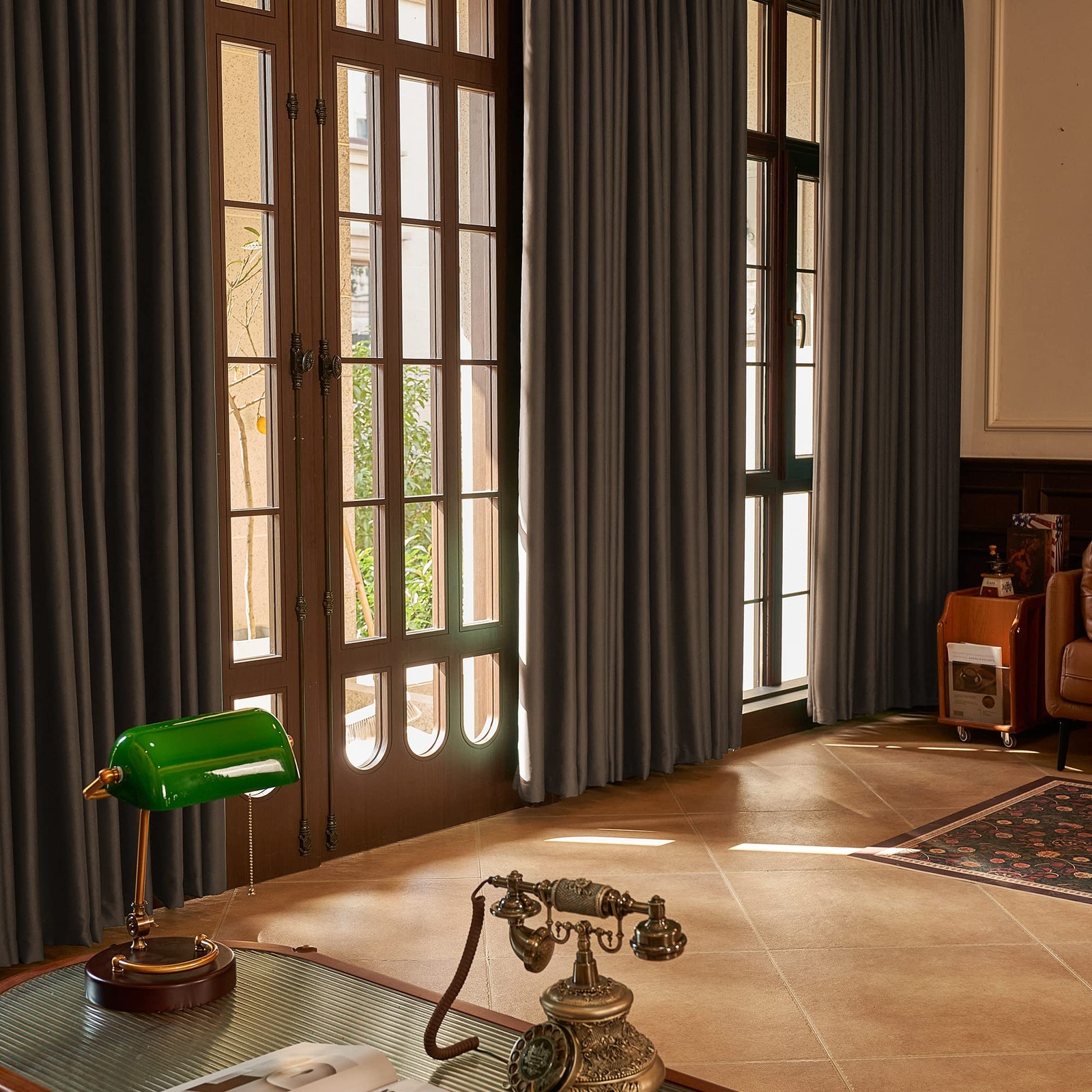 Huto Extra Long Blackout Pinch Pleat Window Curtain For Bedroom Living Room