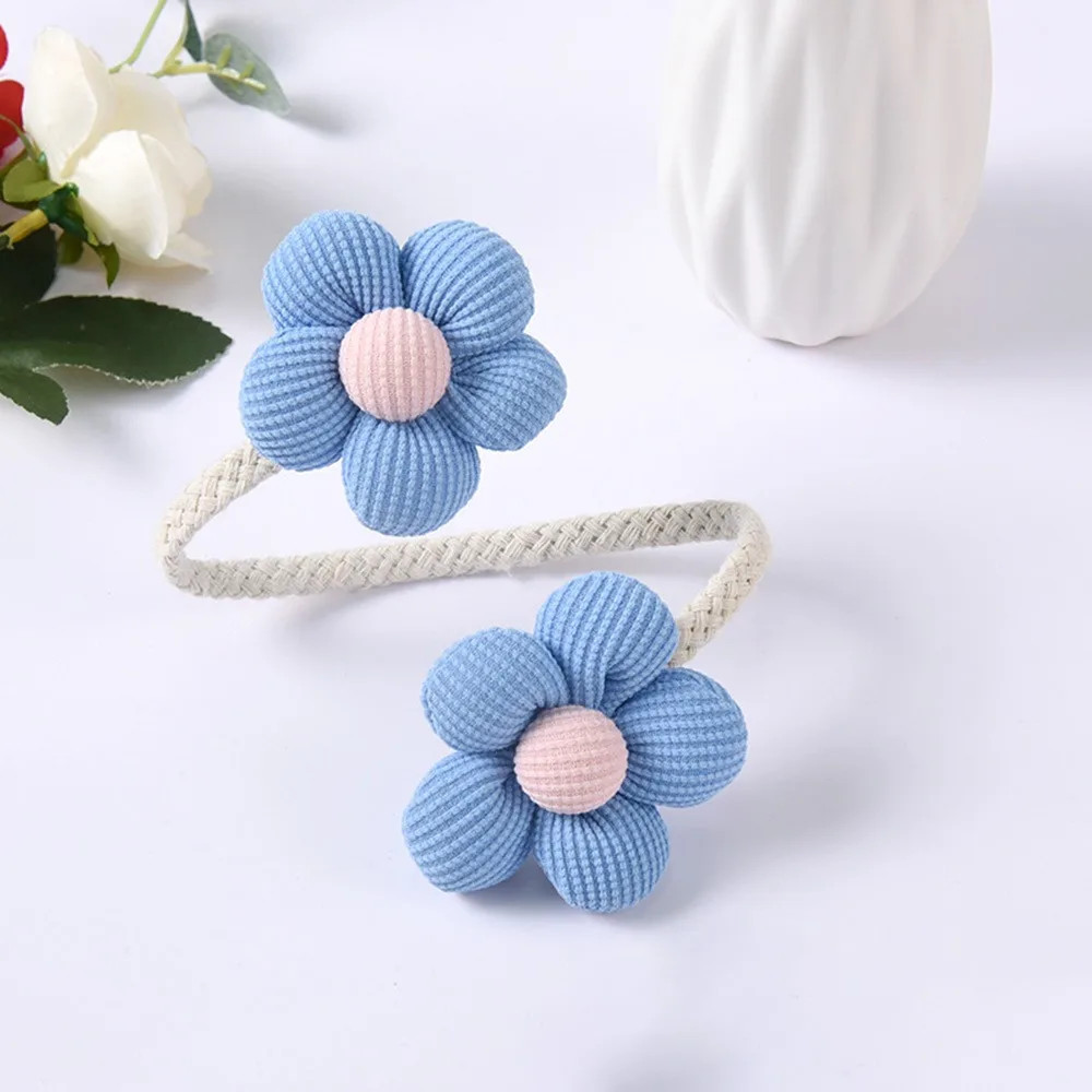 1Pcs Modern Flower Shape Curtain Tieback No Punching Twist Bough Rope Curtain Bu