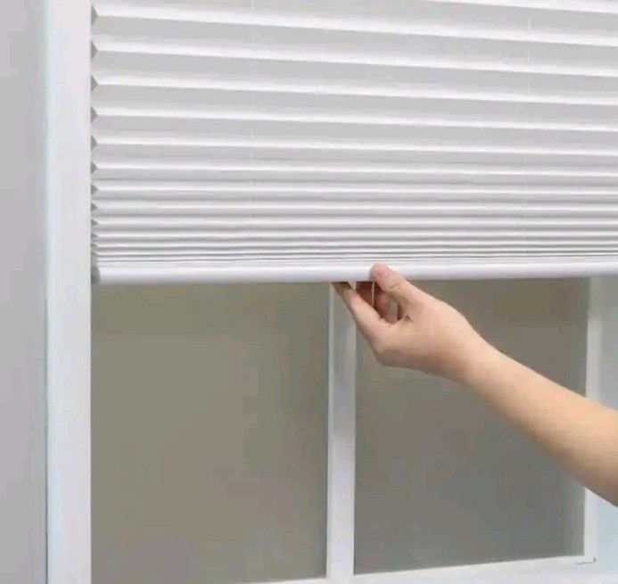 5 – Stylewall White Cordless Light Filtering Pleated Shades – 32 in. W X 48 In L