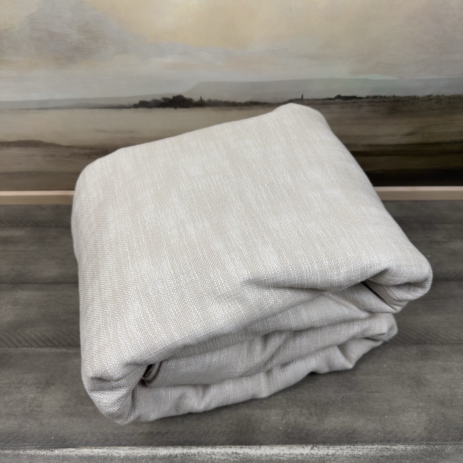 Pottery Barn (1) Seaton Textured Cotton Curtain 100”x108” Cotton Lined Flaw Read