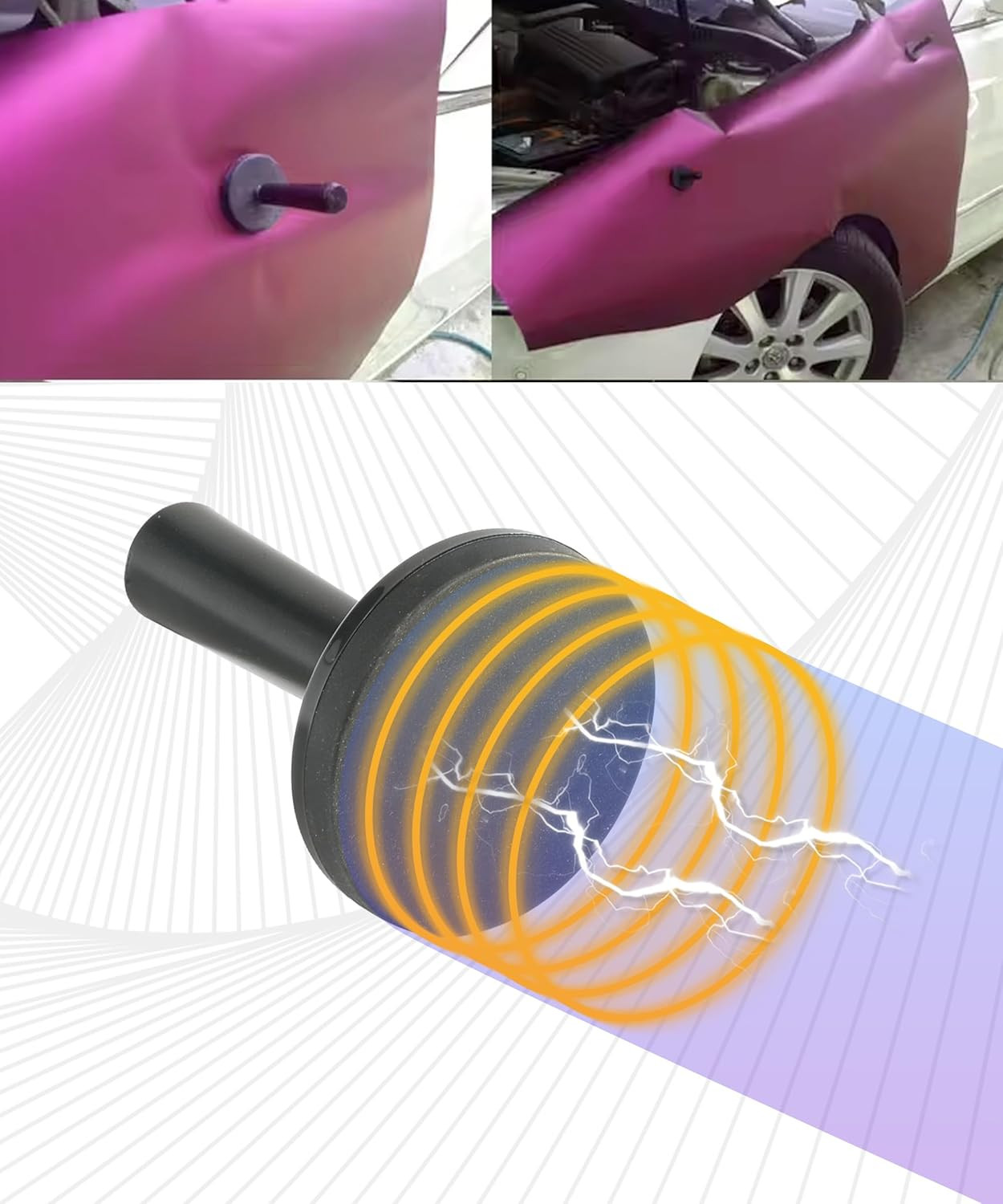 4-Piece Vinyl Wrap Tool Kit – Black Magnet Holders for Car Wrap & Sign Vinyl Wra