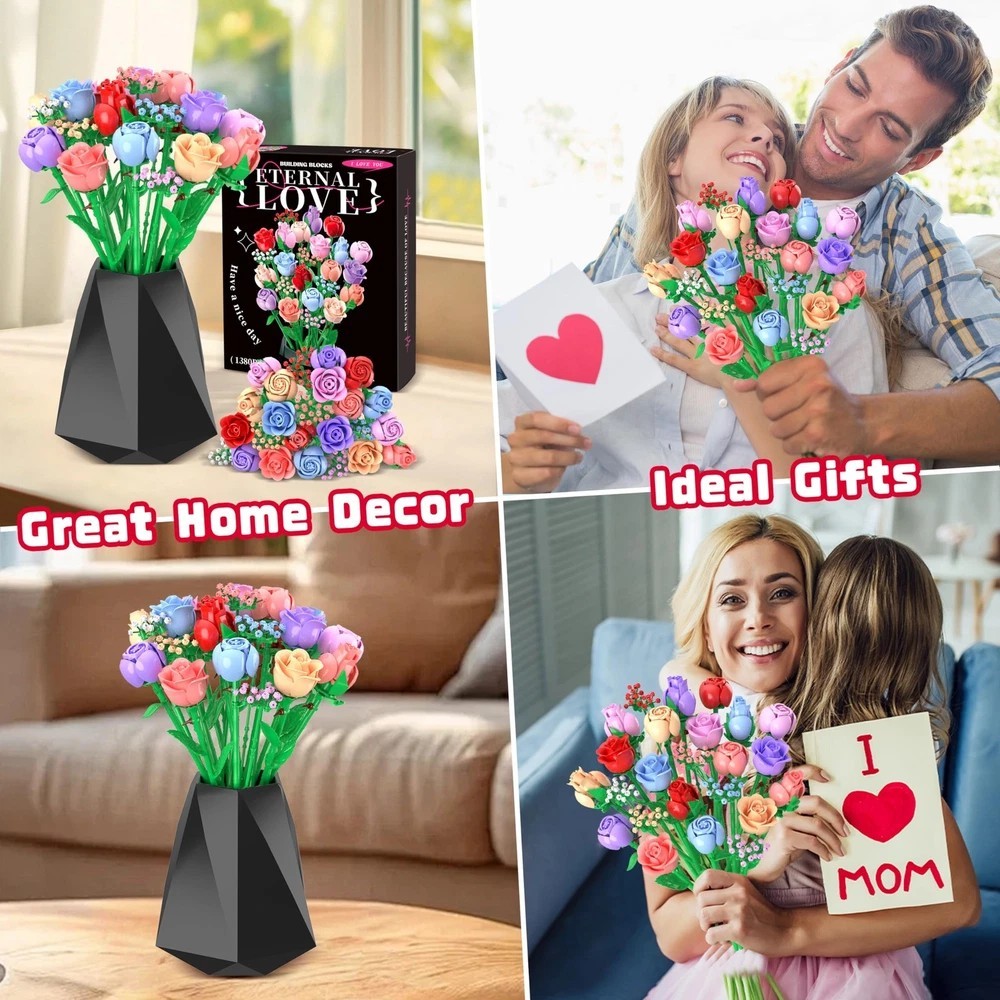 Flower Bouquet Advent Calendar 2025 for Adults Teens Kids, 24 Days Flower Bouqu