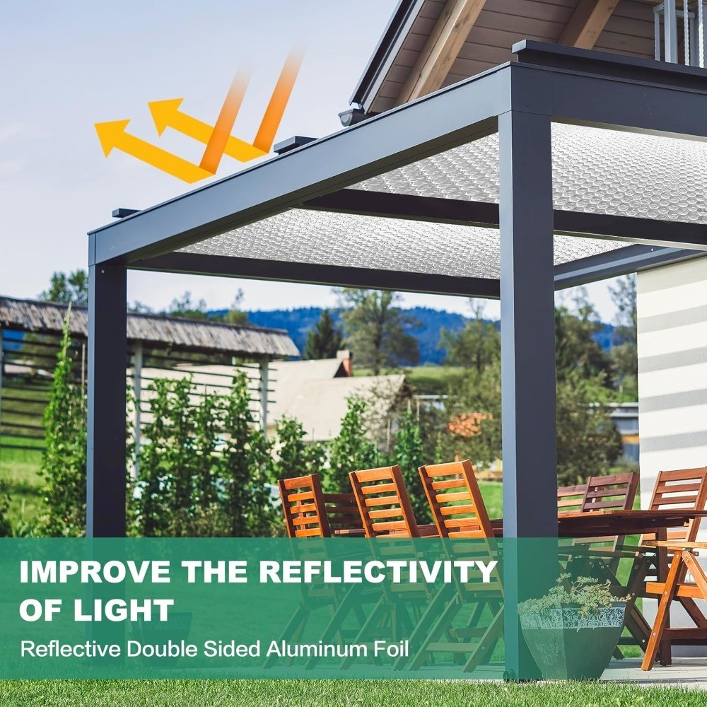 Double Sided Aluminum Foil Bubble Insulation Sheet Reflective Radiant Barrier