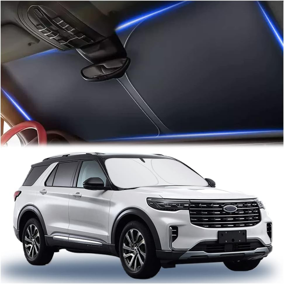 300T Thickened Automotive Glass Sunshade and Comes with Storage Bag,Keep Car Int