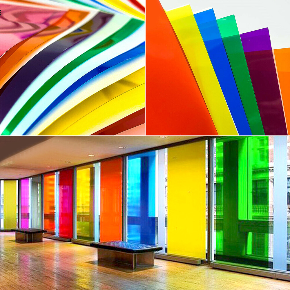 Colored Window Films Self Adhesive Window Glass Tint Vinyl Anti UV 23.6″x39.3″