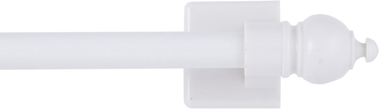 7/16″ Multi-Use Adjustable Petite Cafe Magnetic Rod, 16-28″, White