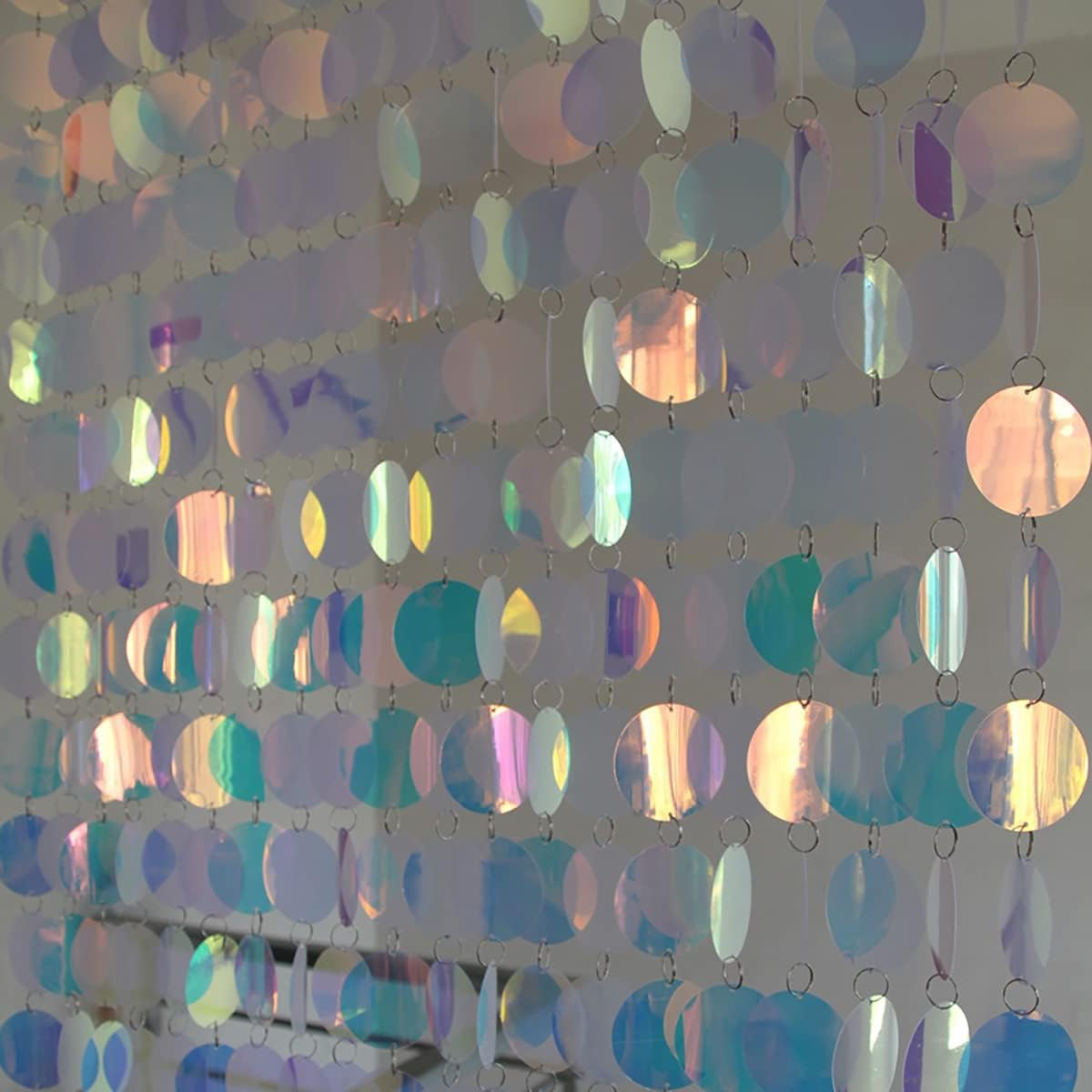 Sparkle Sequin Beaded Curtain Door String Curtains, PVC Sequin Bead Doorway Curt