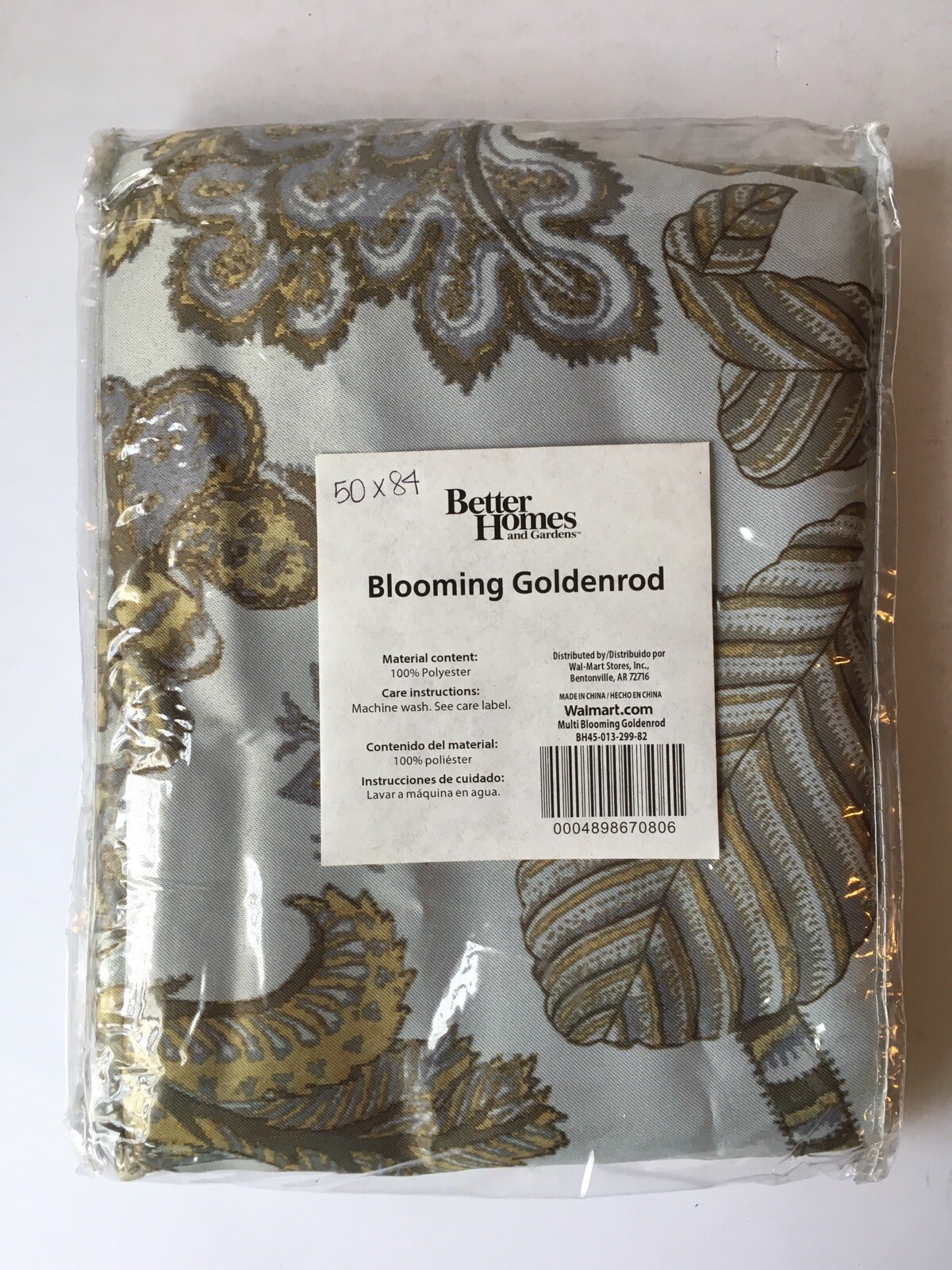 Better Homes and Gardens Blooming Goldenrod Room Darkening Panel, 50″ x 84″