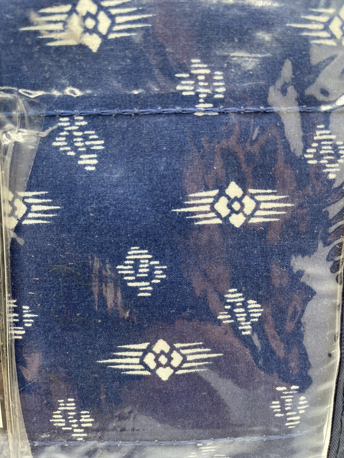 VTG 1995 Ralph Lauren Home Collection Shelley Indigo Valance 84″x15″ Blue White